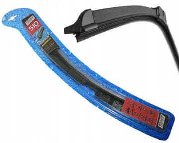Carcommerce Wycieraczka samochodowa Super Soft 480 mm do auta z 19 adapterami