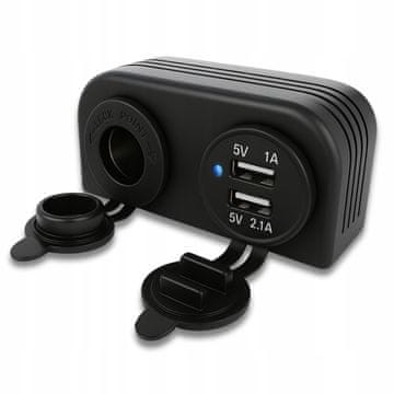 Carcommerce Ugrađeni punjač USB za auto/čamac 12V 24V