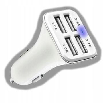 Carcommerce Univerzalni auto punjač 4x USB 12/24V 4.2A