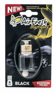 Carcommerce Zapach samochodowy do auta Mystique Black - flakonik z drewnem 5 ml