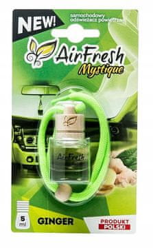 Carcommerce Zapach samochodowy do auta Mystique Ginger flakonik z drewnem 5 ml