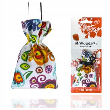 Carcommerce Zapach samochodowy w woreczku granulki Folk Strawberry