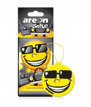 Carcommerce Zapach samochodowy Black Crystal do auta, zawieszka Dry Smile Buźka