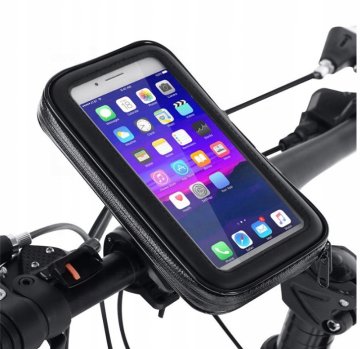 Carcommerce Wodoodporny uchwyt rowerowy na telefon etui 5,4" z obrotem 360°