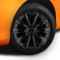 Carcommerce Kołpak na koło uniwersalny samochodowy Delta czarny 14" 1 sztuka