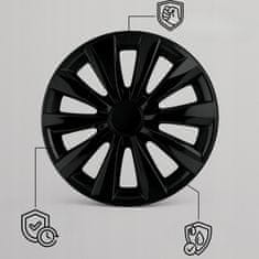 Carcommerce Kołpak na koło uniwersalny samochodowy Delta czarny 14" 1 sztuka