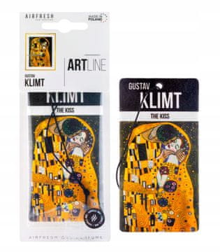Carcommerce Zawieszka zapachowa do auta Sztuka Gustav Klimt Pocałunek ARTLINE