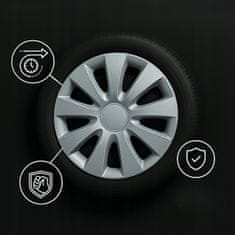Carcommerce Kołpak na koło uniwersalny samochodowy srebrny Delta 13" 1 sztuka