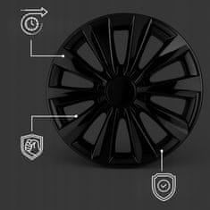 Carcommerce Kołpak na koło uniwersalny samochodowy Delta 13" czarny 1 sztuka