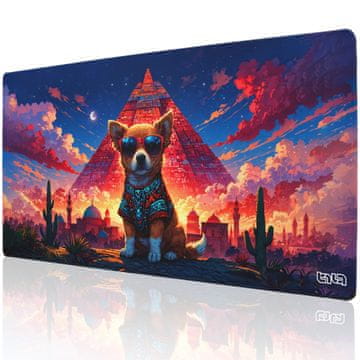 TILT Podkładka pod Mysz Corgi i Piramida 100x50