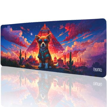 TILT Podkładka pod Mysz Corgi i Piramida 80x30