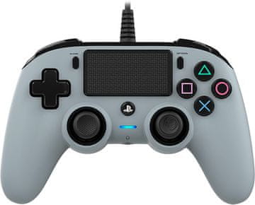 Nacon PS4 žičani gamepad, sivi