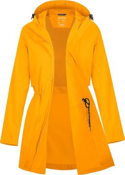 Nikcorp Ženska softshell kišna jakna vodootporna i prozračna, vodootpornost 10 000 mm, prozračnost 10 000 g/m²/24h, 3 džepa s patentnim zatvaračem, ventilacija na leđima, vjetrobranska letvica, žuta, XL