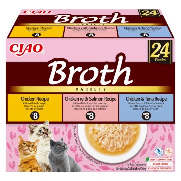 Inaba INABA Ciao Broth pileći, losos i tuna - poslastica za mačke - 24x40g