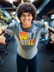 Nikcorp Muška motivacijska majica za trening Sweat Activated s natpisom pod utjecajem znoja, siva XL, prozračna lagana hipoalergijska tkanina, za HIIT, TRX, dizanje utega i maraton, idealna za poklon