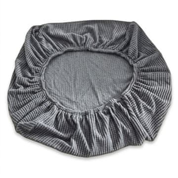 Nikcorp Vodootporna navlaka za sjedalo za kamper Svijetlosiva 95-130x65-95 cm zaštita od dlaka i mrlja, četverosmjerno rastezanje, tkanina short-pile, elastična gumica tip kapa, pranje u perilici