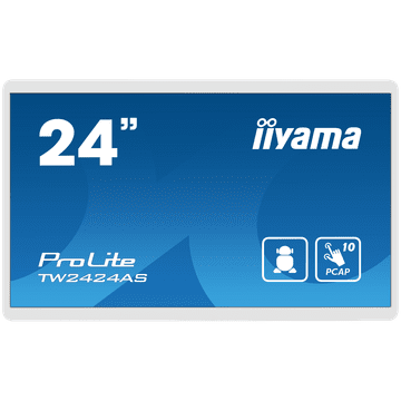 iiyama Monitor LED TW2424AS-W1 23,8" Full HD In-cell PCAP interaktivni zaslon na dodir u 10 točaka Panel PC s Android OS bijeli
