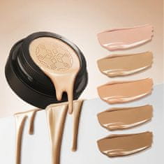 Nikcorp Anglicolor CC krema u jastučiću Air Cushion 30 ml bež prekrivajuća hidratantna matirajuća vodootporna lagana s spužvom gljivica za prirodan satenast izgled 3 u 1 vegan Cruelty Free