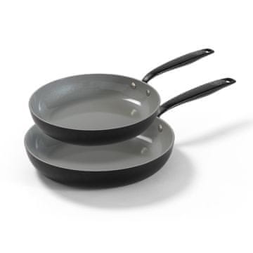 BE Living Set 2 tave Essential Black 24-28 cm