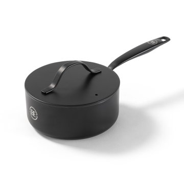 BE Living Lončić s ručkom i poklopcem Essential Black 18 cm