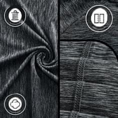 Nikcorp Muška sportska majica Slim Fit prozračna brzosušeća elastična crna L za trening, teretanu, trčanje i pješačenje 92% poliester, 8% elastan 4-way stretch flatlock šavovi bez etikete