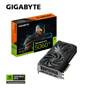 Gigabyte Grafička kartica GeForce RTX 5060 Ti Windforce OC 16G, 16GB GDDR7, PCI-E 5.0