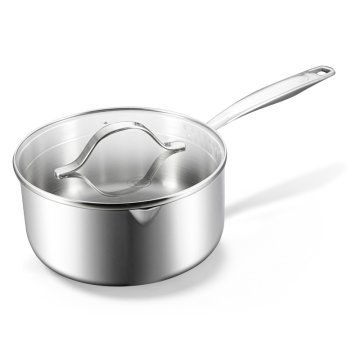 BE Living Lončić s drškom i poklopcem Stainless Steel 20 cm nehrđajući čelik