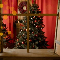 UMJETNA BOŽIĆNA DRVCA KAO ŽIVA, KAVKASKA SMREKA 220 CM, GUSTA POLJSKA PROIZVODNJA