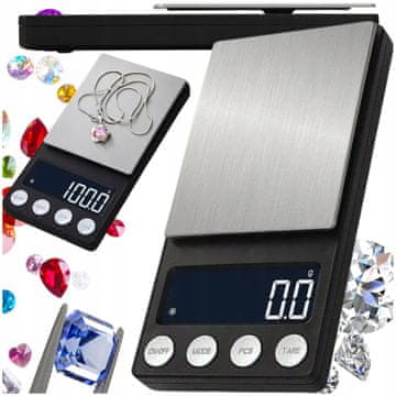Elektronska kuhinjska vaga za nakit, preciznost do 500 g