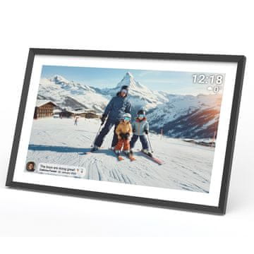 Denver PFF-1081 Frameo HD okvir za fotografije s pozadinskim osvjetljenjem, crni