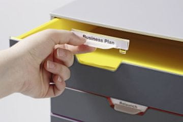 Durable Durable VARICOLOR plastični organizator, 4 ladice, A4, siva