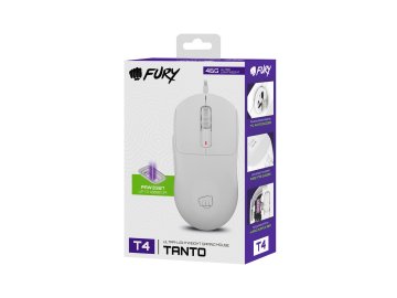 slomart FURY Tanto T4 Gaming Miš, 12000 DPI, Žični, Bijeli