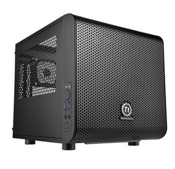 Thermaltake Thermaltake Core V1 Cube crno kućište - Mini-ITX, 2x 3.5", 2x 2.5", 14cm CPU hladnjak, crno