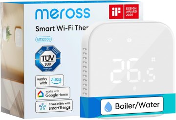 Meross Meross Smart Termostat za podno grijanje, glasovno upravljanje, bijeli
