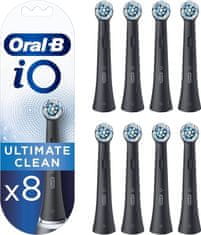 Oral-B Braun iO Ultimate Clean crne glave četkice za zube, 8 kom (4210201434832)
