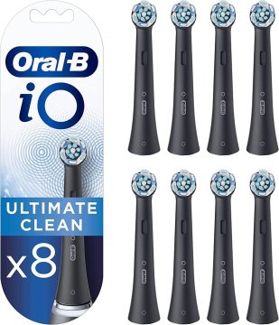 Oral-B Braun iO Ultimate Clean crne glave četkice za zube, 8 kom (4210201434832)