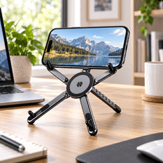 HOME & MARKER® Univerzalni magnetski stalak za mobitele, tablete i Nintendo Switch, sklopivi dizajn i podesiva visina | UNISTAND