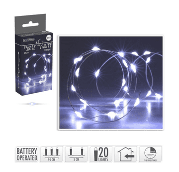 Rayher.	 Baterijski svjetlosni lanac s timerom, 20 LED
