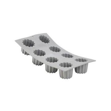 de Buyer Posuda za pečenje 1834.01, 8 pieces of "canelé" cupcake liners, silicone
