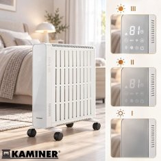 Kaminer Arvell 2500 W WiFi uljem punjeni radijator s 11 rebra - Bijela
