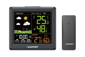 slomart Blaupunkt WS25BK vremenska stanica, crna