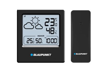 slomart Blaupunkt WS10BK vremenska stanica, crna