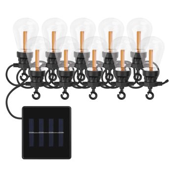 EMOS LED lanac sa solarnim panelom, 10x party lampice, 5 m