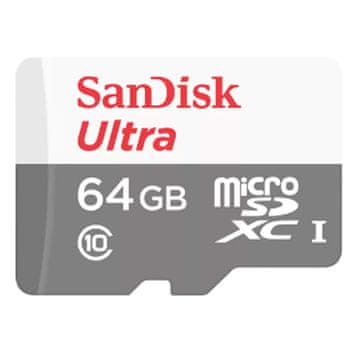 SANDISK Ultra microSDHC/SDXC 64GB Class 10 UHS-I U1 V10 FHD SDSQUNR-064G-GN3MA memorijska kartica