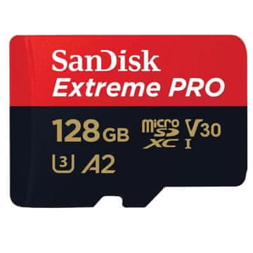 SANDISK Extreme PRO microSDXC 128GB Class 10 UHS-I U3 V30 A2 4K UHD SDSQXCD-128G-GN6MA memorijska kartica