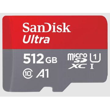 SANDISK Ultra microSDXC 512GB Class 10 UHS-I U1 V10 A1 FHD SD adapter SDSQUAC-512G-GN6MA memorijska kartica