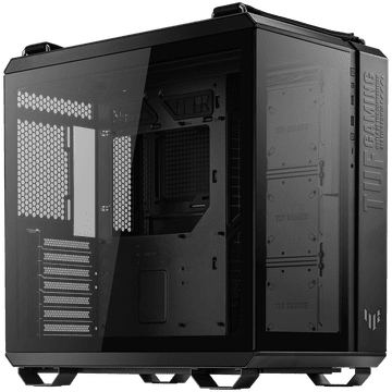 ASUS TUF Gaming GT502 PLUS ATX Gaming kućište crno, Dual Chamber Chassis, Panoramic View, Tempered Glass front and side panel, Tool-Free side panels, pre-installed 4 ARGB fans & fan hub, Front Pa