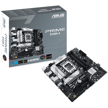 ASUS PRIME B760M-A-CSM LGA1700 mATX matična ploča - Intel B760 4xDIMM DDR5 2xM.2 4xSATA PCIe 4.0 2.5Gb Ethernet 1xDisplayPort 2xHDMI s podrškom za Aura Sync