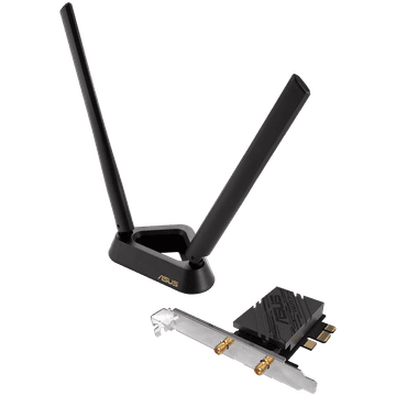 ASUS PCE-BE92BT BE9400 Tri-Band WiFi 7 (802.11be), BT 5.4, 6GHz, OFDMA, WPA3, kompatibilna samo s pločama s Intel čipsetom, PCIe mrežna kartica