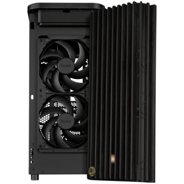 ASUS ProArt PA401 Wood Edition ATX kućište za računalo, kaljeno staklo, 1x 120 mm i 2x 160 mm predinstalirani ventilatori, podrška za USB 20Gbps